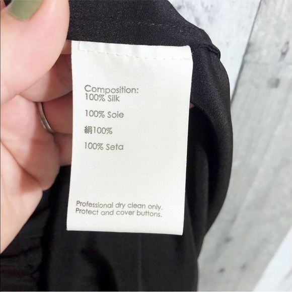 3.1 Phillip Lim | 0 | black silk tapered pants - Picture 6 of 7